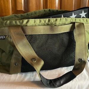 Andi Green and Black Tote Bag